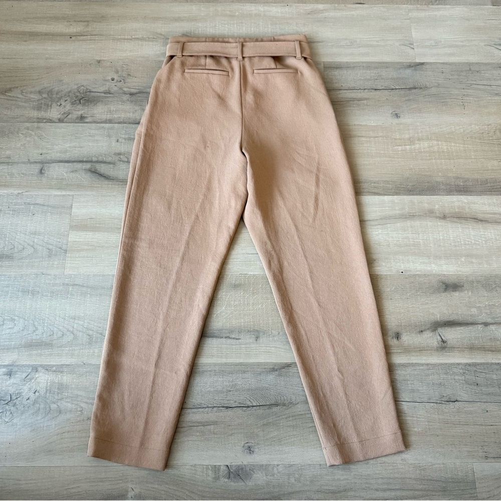 Aritizia Wilfred camel tan Messaux crossover belted trouser pants - XS - Picture 7 of 7